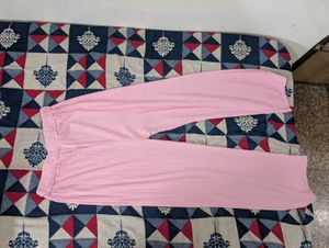 Pink Ribbed Lounge Set