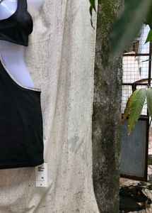 Black One-Sleeve Party Dress