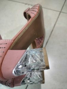 Pink Rhinestone Heels with Bows