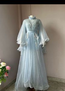Elegant Blue Ethnic Gown