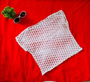 White Crochet Cover-Up Top