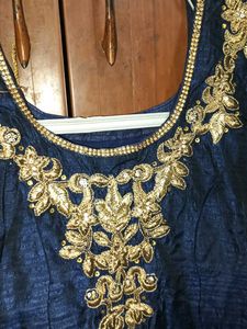 Embroidery Long Gown