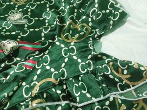 Green Patterned Blouse