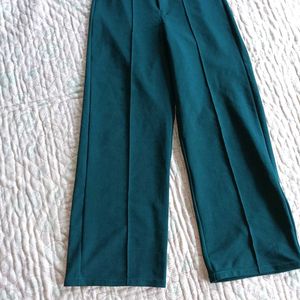 Green Wide Leg Pants