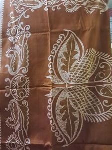 Brown daily wear Saree with Blouse