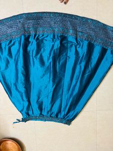 Teal Embroidered Skirt for navratri