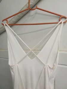 Fashion Nova Backless White Dress