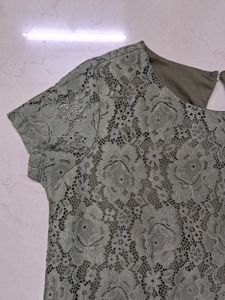 Green Lace Top