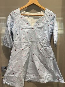 Striped Mini Dress with Strawberries