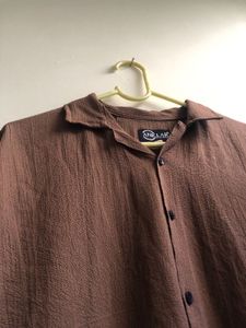 Brown Short Sleeve Shirt