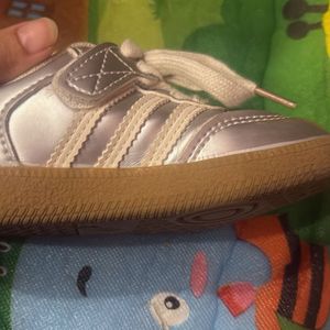 Silver Baby Sneakers