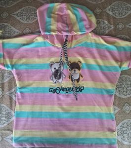 Cute Striped Bear Hoodie