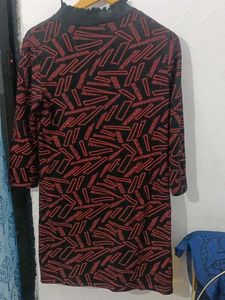 Retro Geometric Print Dress