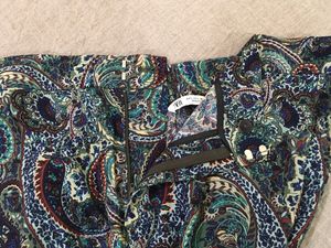 ZARA Paisley Print Flared Pants