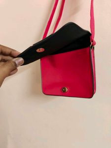 Sling Bag Rose Colour For Women.