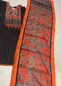 New With Tag Kurti Set Dupatta And Bottom