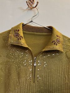 Elegant Olive Green winter Top