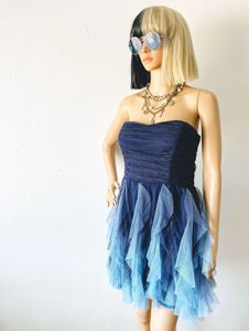 Blue Tulle Party Dress