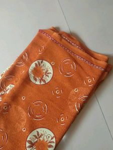 Mustard Printed Saree