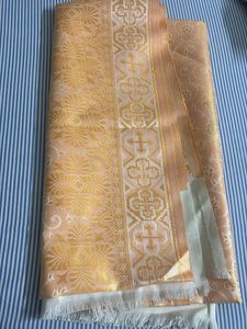 Elegant Fabric with Gold Detail