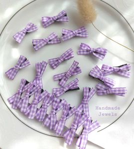 Y2k Gingham Mini Bow Hair Adornment