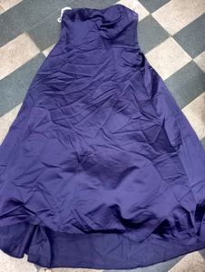 Purple Colour Tussar Silk Gown