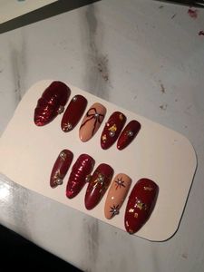 Red Press-On Nails