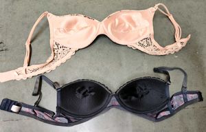 Floral Print Padded Bras - Set of 2