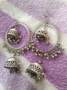 Oxidised Jhumka
