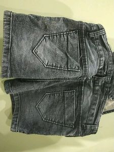 Denim Overall Shorts