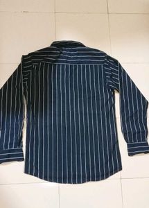 Striped Navy Blue Shirt