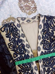 Black And Beige Kurta