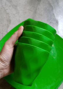 Green Colour Dinner Set