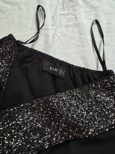 Halter Neck Embellished Top