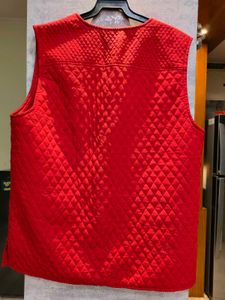 Red Quilted Vest