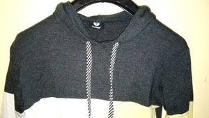 Grey Hoodie Top