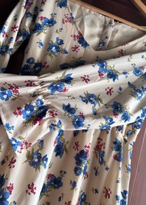 Off White Pretty Long Dress New