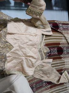 Semi stitched Elegant Gold Embroidered Lehenga Cho