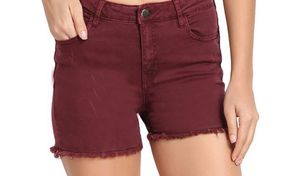 H&M Maroon Denim Shorts