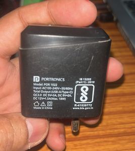 Portronics 18W Charger Type C &amp; USB Ports