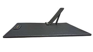 Leather Mouse Pad With Phone Holder