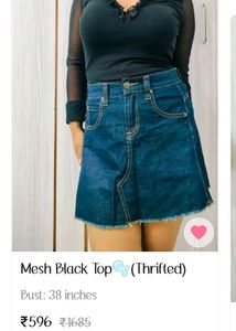 Mesh Black Top🫧(Thrifted)🌷SALE🌷