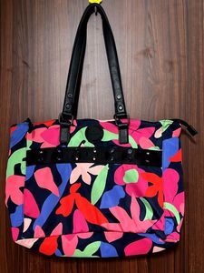 Colorful Floral Print Shoulder Bag