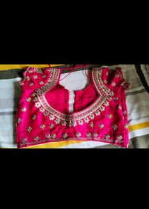 party wear sari with blouse
