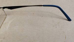 New Like Blue Metal Half-Rim Spectacles