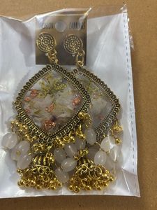 Resin fancy party wear 2 combo Earrings Set