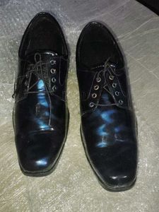 Navy Blue Black Formal Shoes