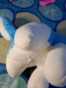 Blue &amp; White Plush Bear
