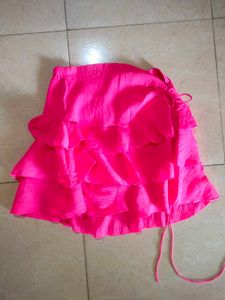 Layered A Line Mini Skirt 🌺👛🧶🏩