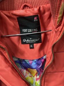 Orange  Leather Jacket